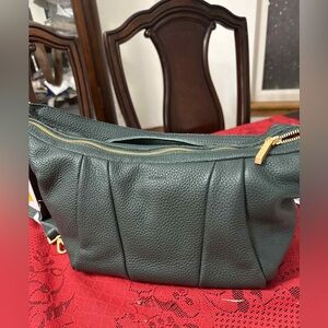 Hammitt Morgan Crossbody Shoulder Bag Grove Green Croissant Hobo